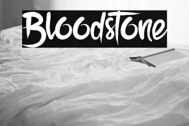 Bloodstone Font examples