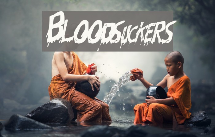 Bloodsuckers Schriftart examples