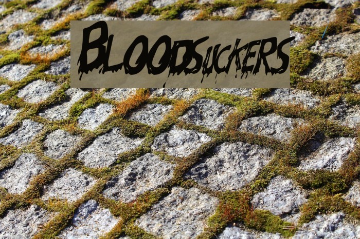 Bloodsuckers Schriftart examples