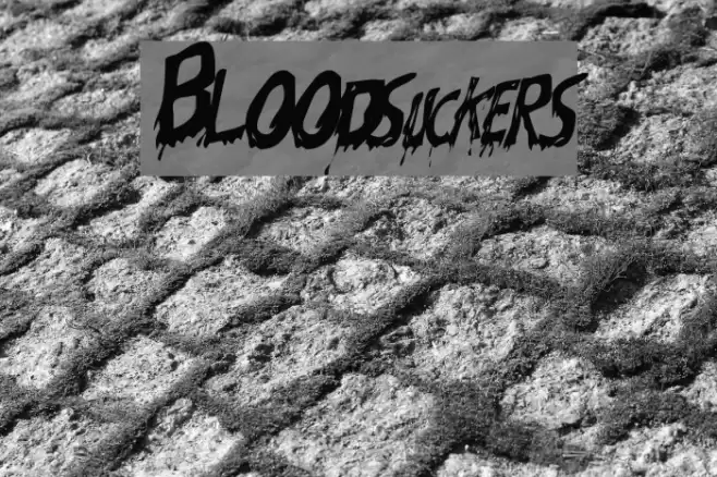 Bloodsuckers Font examples