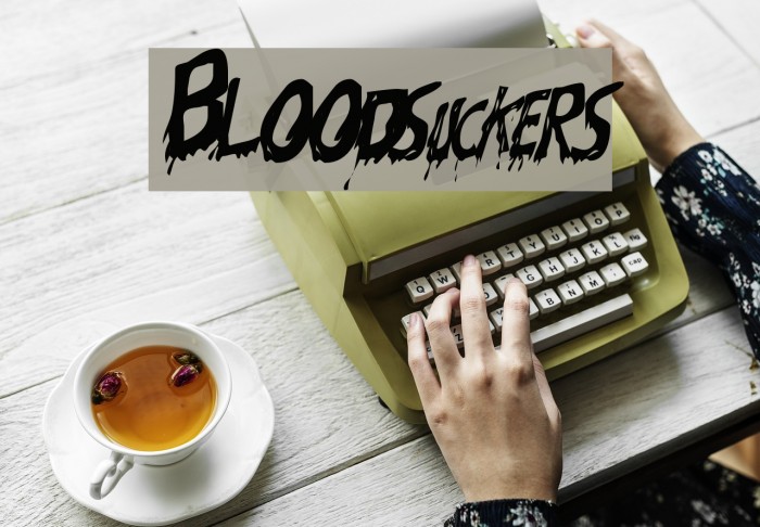 Bloodsuckers Schriftart examples