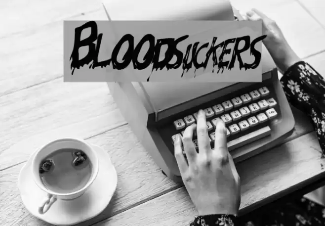 Bloodsuckers Font examples