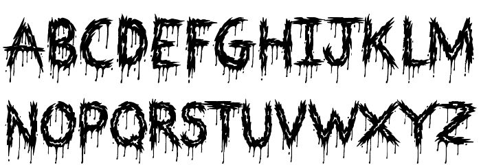 Bloodthirsty Font LOWERCASE