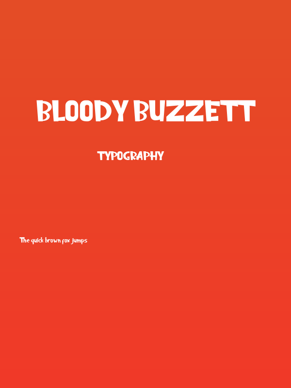 Bloody Buzzett Poster