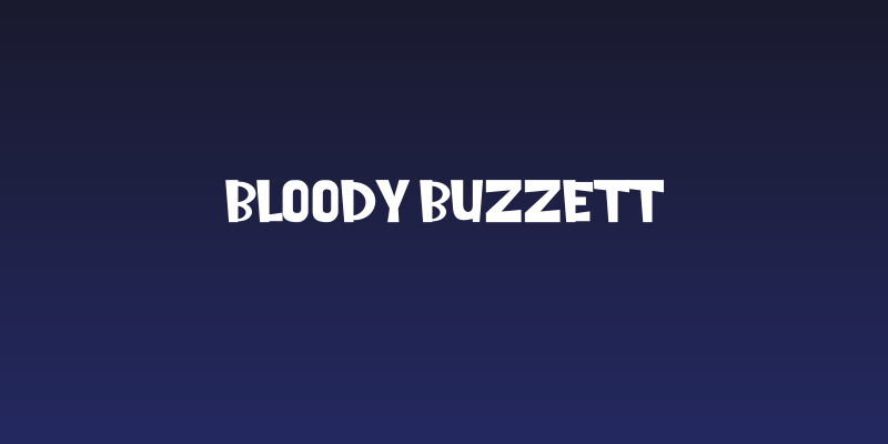Bloody Buzzett Social Header