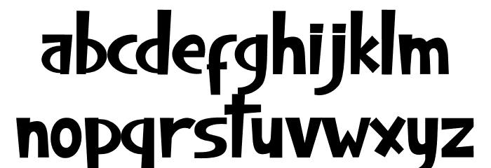 Bloody Buzzett Font LOWERCASE