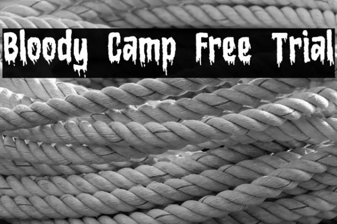 Bloody Camp Free Trial Font examples