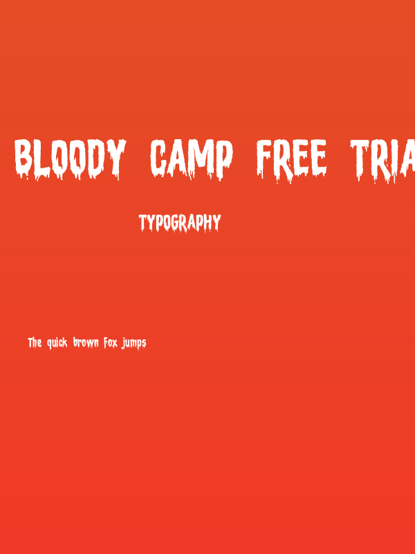 Bloody Camp Free Trial Poster
