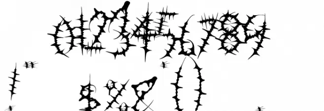 Bloody Durian Font OTHER CHARS