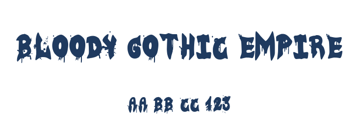 Bloody Gothic Empire Font Preview