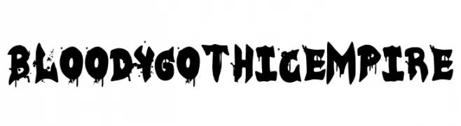 Bloody Gothic Empire  Free Fonts Download