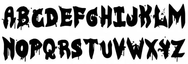 Bloody Gothic Empire Caratteri MINUSCOLO