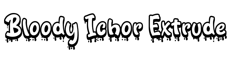 Bloody Ichor Extrude  Descarca Fonturi Gratis