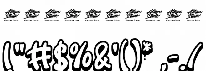 Bloody Ichor Extrude Font OTHER CHARS