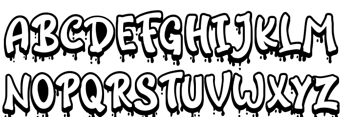 Bloody Ichor Extrude Font Litere mari