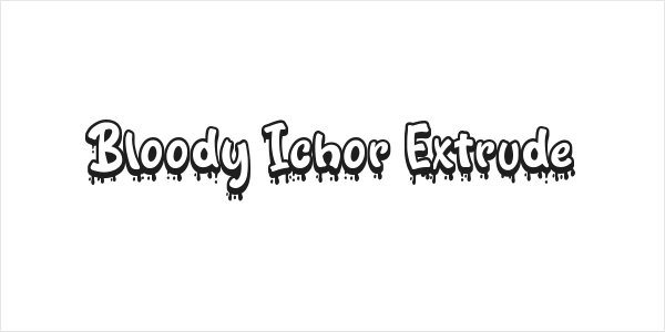 Bloody Ichor Extrude Logo