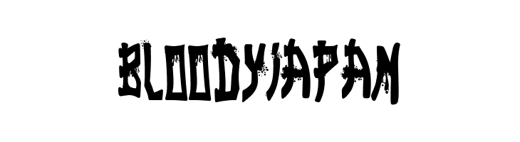 Bloody Japan  Free Fonts Download