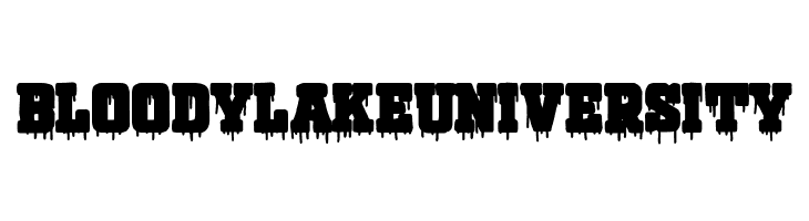 Bloody Lake University  font caratteri gratis