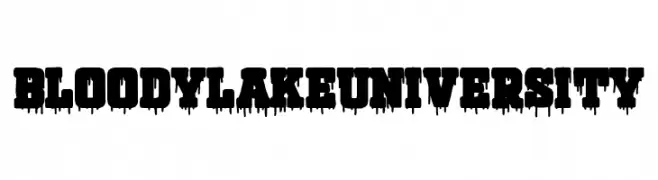 Bloody Lake University  Frei Schriftart Herunterladen