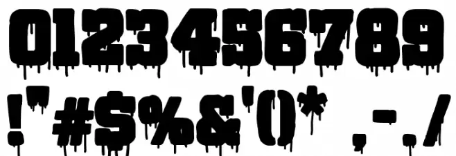 Bloody Lake University Font OTHER CHARS