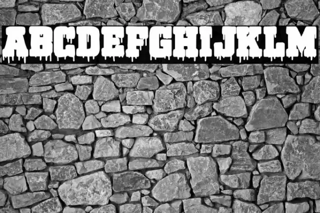 Bloody Lake University Font examples