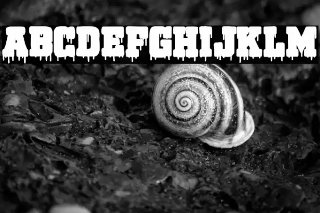 Bloody Lake University Font examples