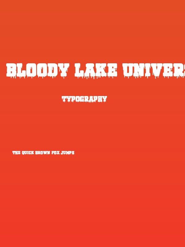 Bloody Lake University Poster