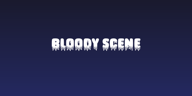Bloody Scene Social Header