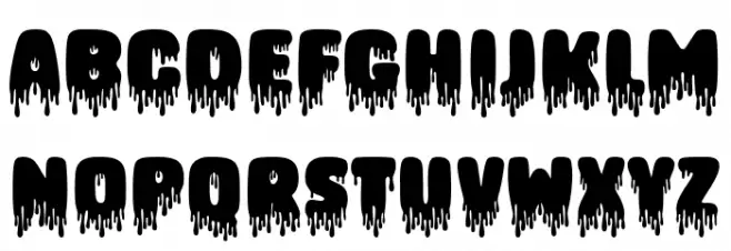 Bloody Scene फ़ॉन्ट लोअरकेस