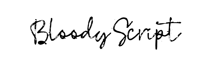 Bloody Script  font caratteri gratis