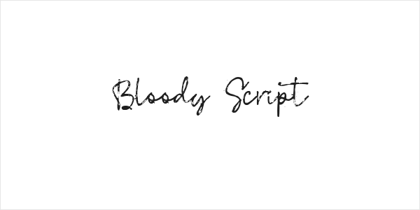 Bloody Script Logo