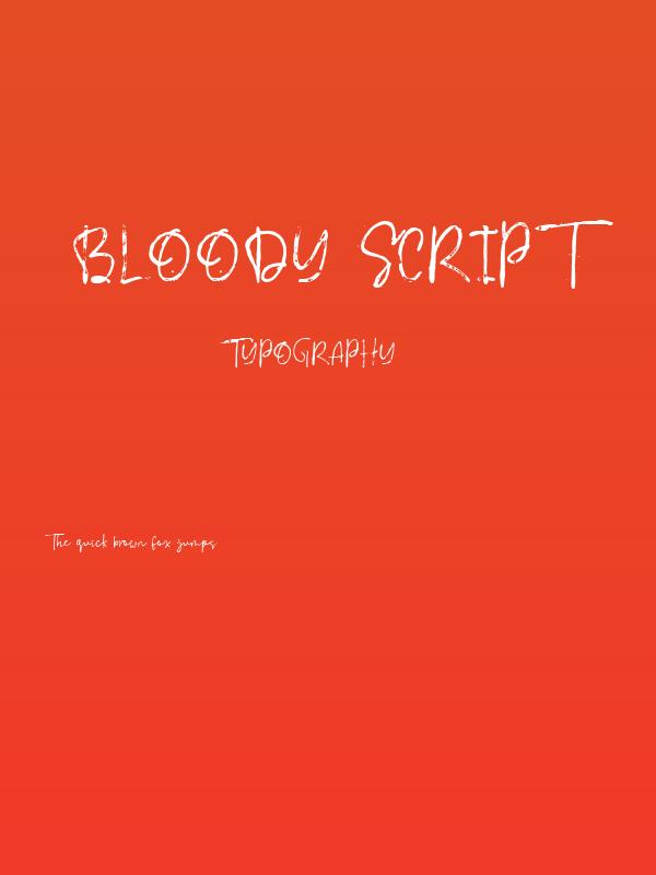Bloody Script Poster