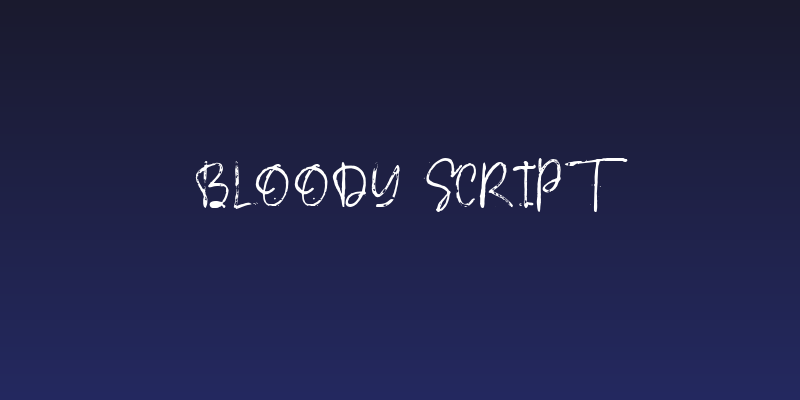 Bloody Script Social Header
