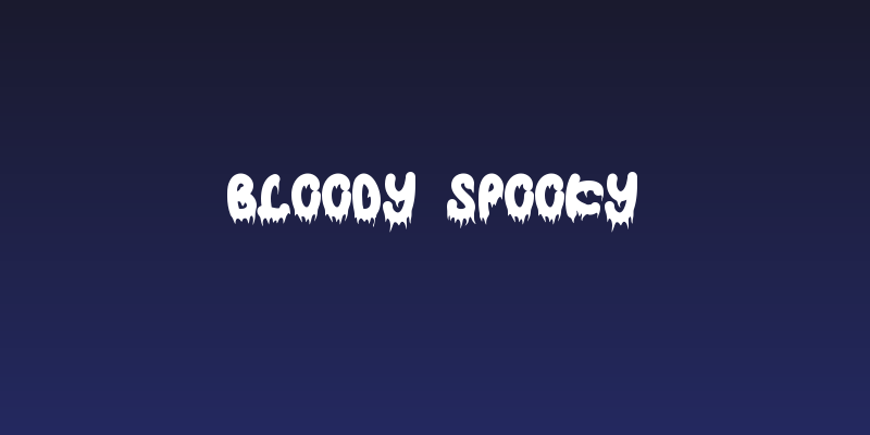 Bloody Spooky Social Header
