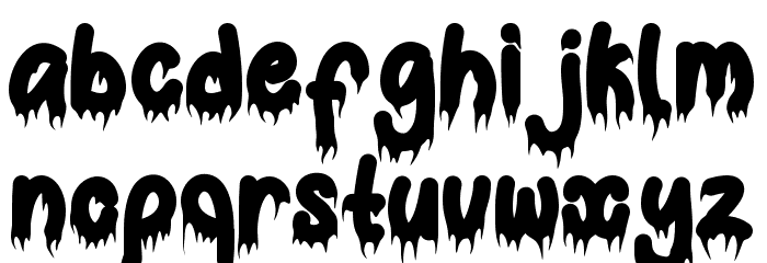 Bloody Spooky Font LOWERCASE