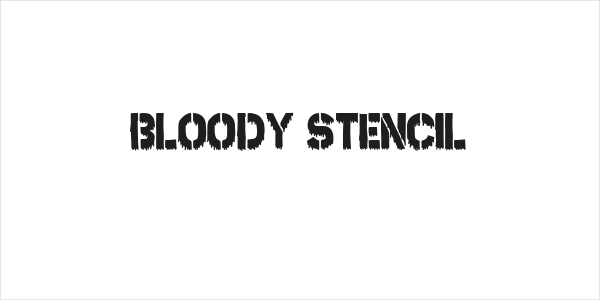 Bloody Stencil Logo