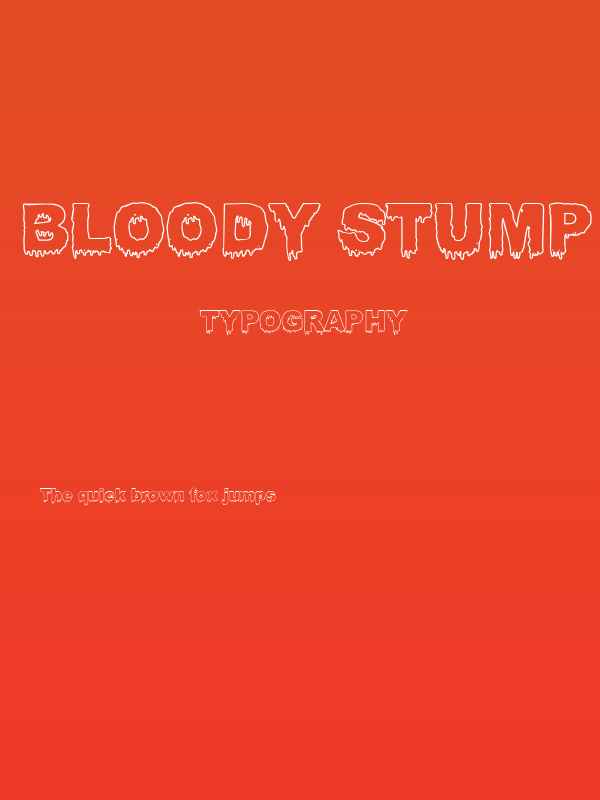Bloody Stump Gutted Poster