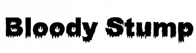 Bloody Stump  Descarca Fonturi Gratis