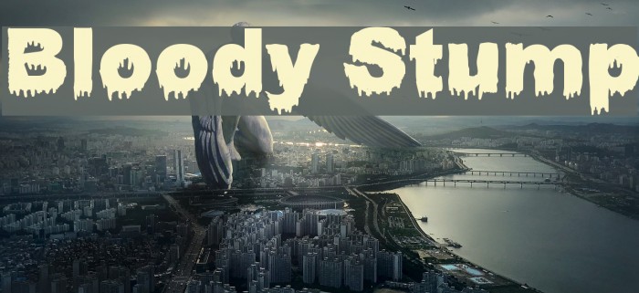 Bloody Stump Font examples