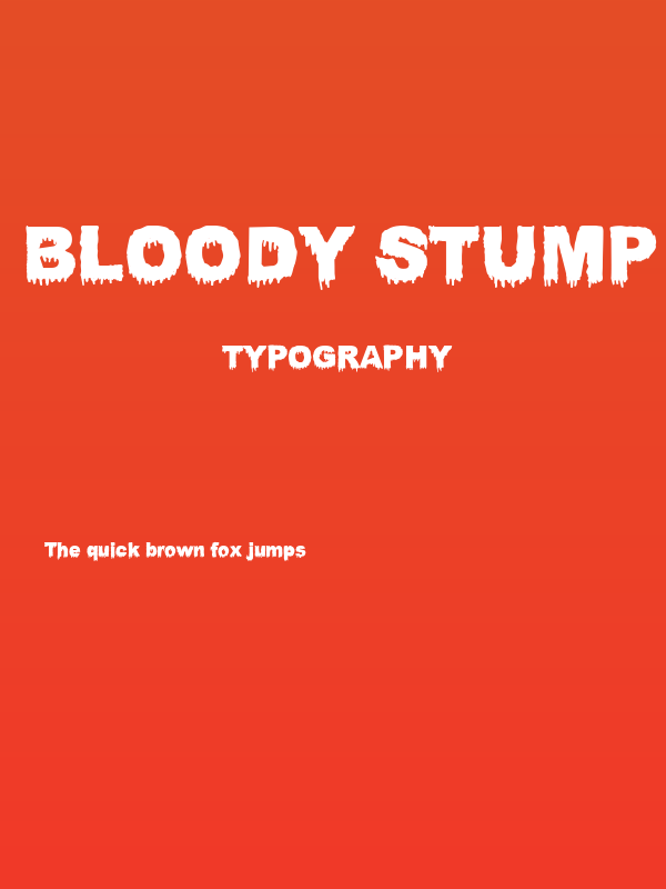 Bloody Stump Poster