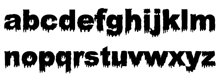 Bloody Stump Font LOWERCASE