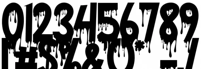 Bloody Terror Font OTHER CHARS