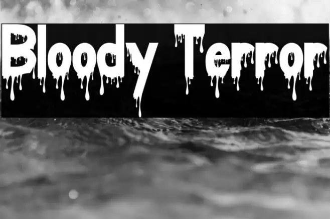Bloody Terror Font examples