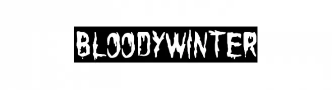Bloody Winter  Frei Schriftart Herunterladen