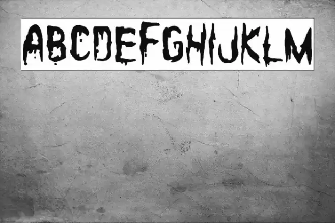 Bloody Winter Font examples