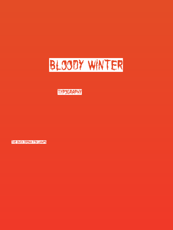 Bloody Winter Poster
