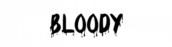 Bloody  Скачать бесплатные шрифты