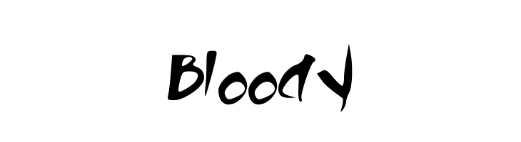 Bloody  font caratteri gratis