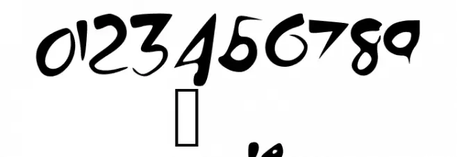 Bloody Font OTHER CHARS