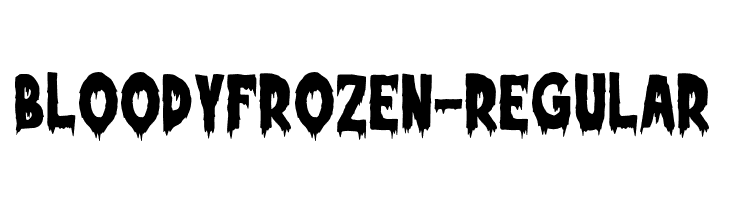 BloodyFrozen-Regular  Free Fonts Download